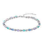 Silver Bracelet Rhodium Plated with Coloured Rhinestones 57.520€ #5006299114823